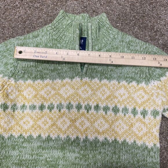 Gap Kids Lambswool Sweater Girls 1/4 Zip Sz XL Sz 12 Long Sleeve Pullover Blend - Picture 7 of 12